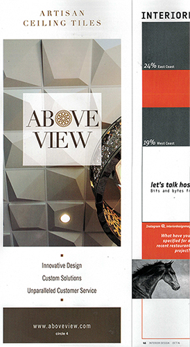 Interior Design, Print Ad, October 2016
